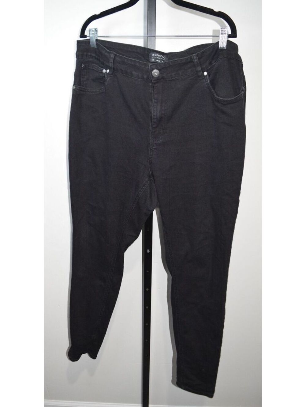 BloomChic Denim Jeans Size 18 UK 22 Black Skinny Stretch Pants